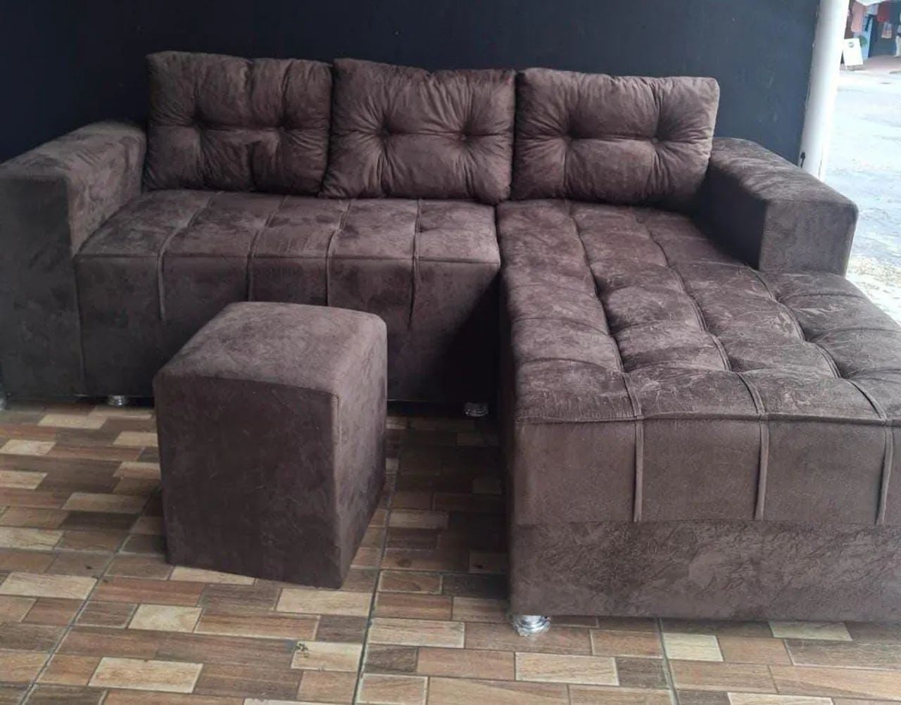 Sofás chaise com puff  - Foto 2