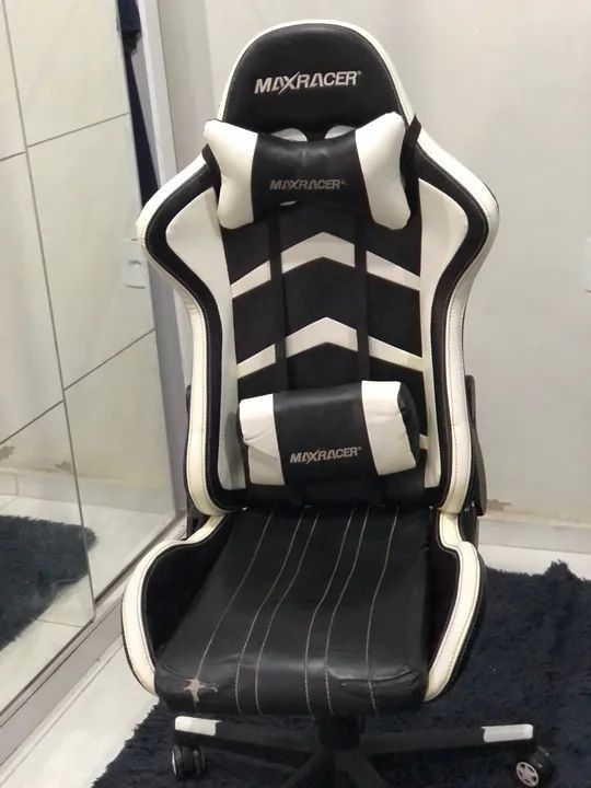 Cadeira gamer maxracer branca  - Foto 2