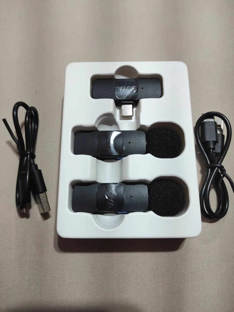 Microfone sem fio Boya BY-V20 Ultracompact 2.4GHz USB-C - Foto 3