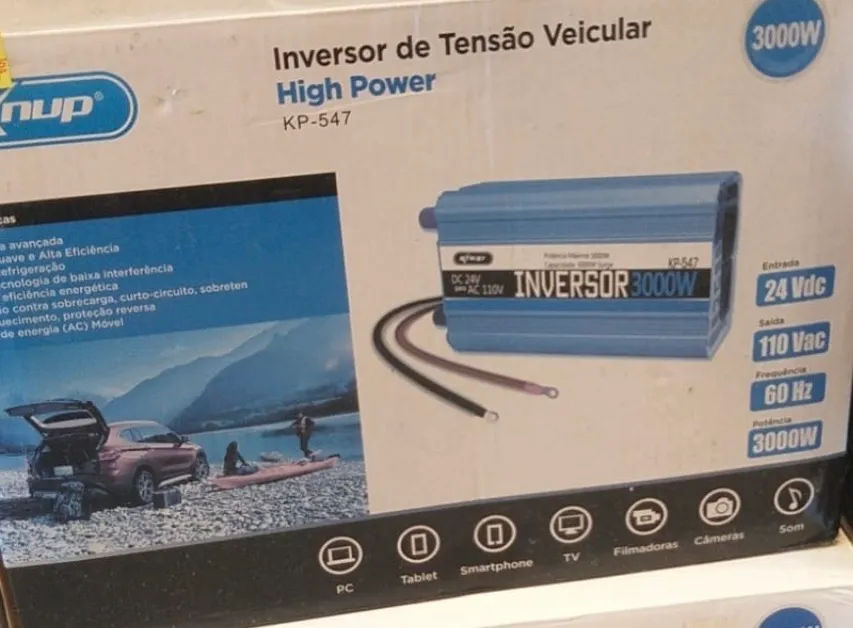 Inversor de Tensão Veicular High Power 3000W