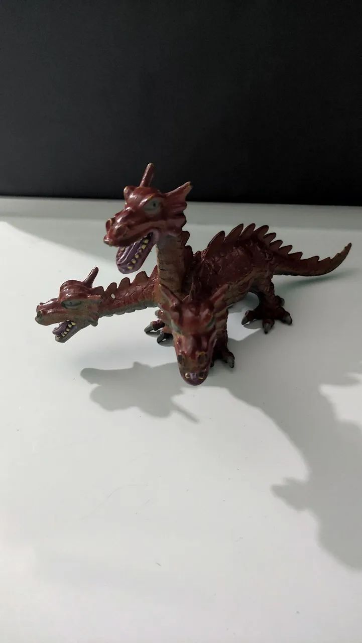 Dragão de Três Cabeças - Brinquedo Colecionável 22 cm - Foto 5