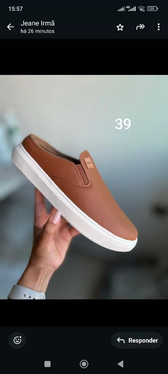 Sapato Mule Marrom