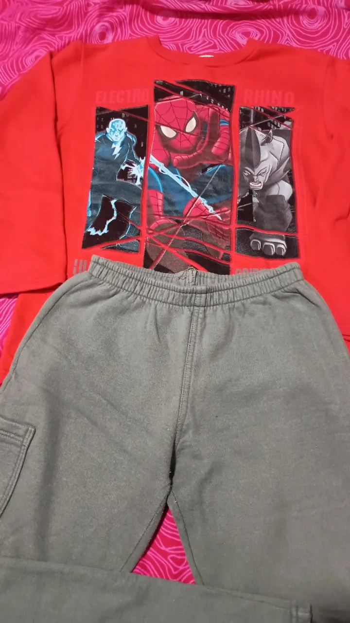 Conjunto de moletom Tam 10 - flanelado