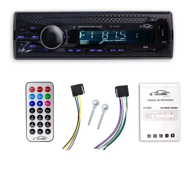 Aparelho De Som Mp3 Automotivo, Rádio bluetooth P/ Carros potencia 4x45 (180W)