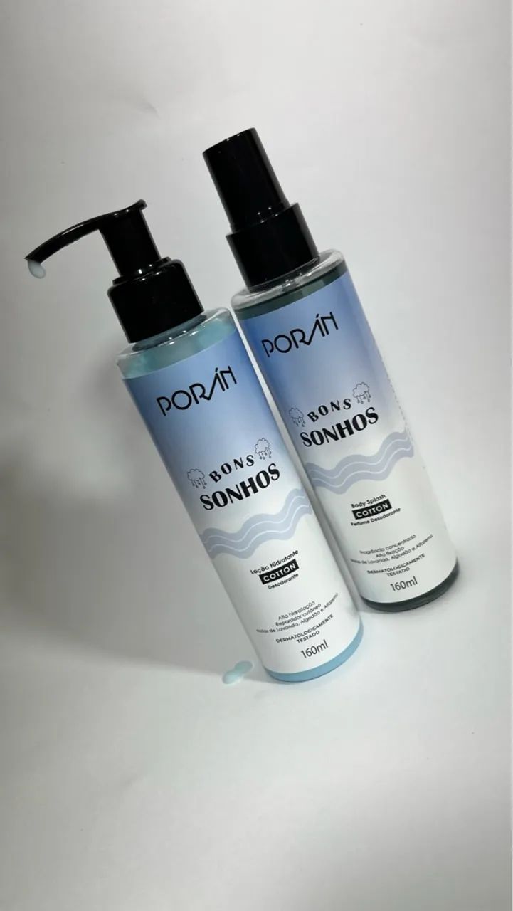 Kit Porán Bons Sonhos - Loção Hidratante e Body Splash - Foto 2