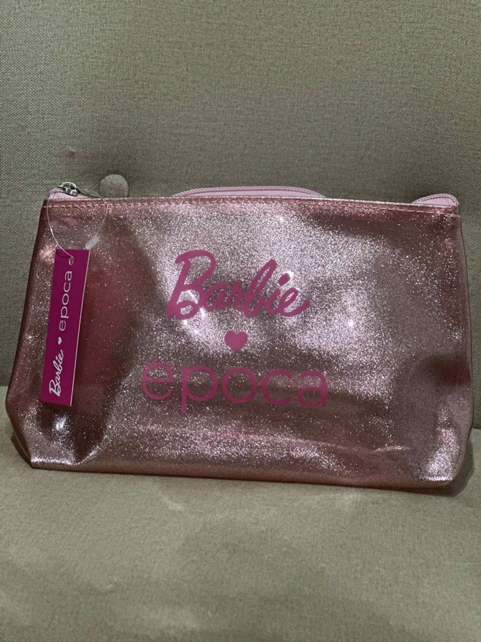 Necessaire Barbie Epoca Rosa Glitter