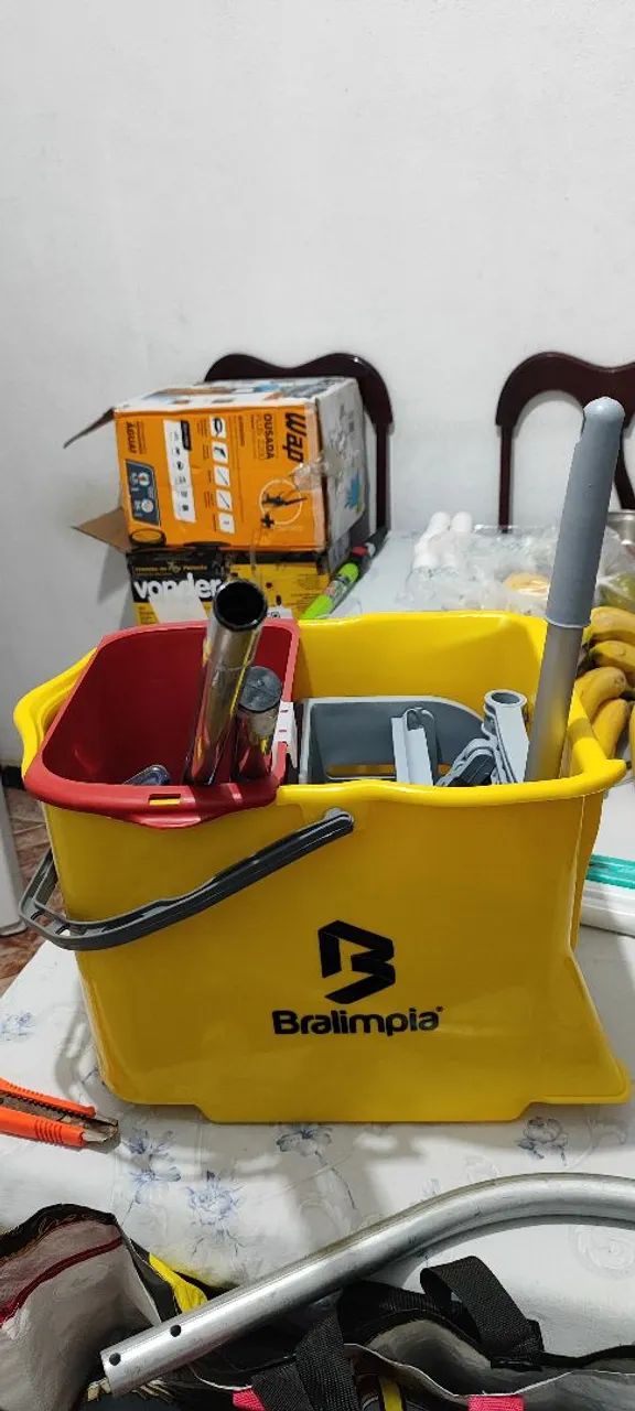 Balde Bralimpia Kit de limpeza com balde e acessórios - Foto 3