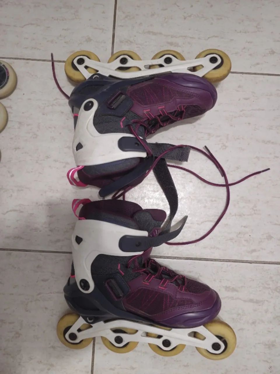 Patins Roller Roxo 36/37 - Foto 2