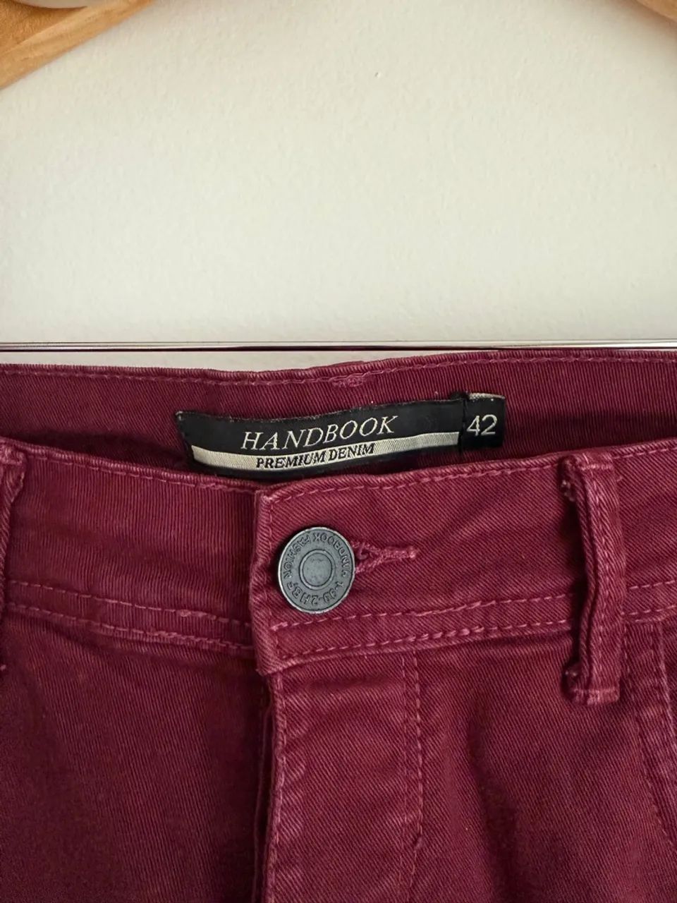 Calça Jeans Vinho Masculina - Foto 3