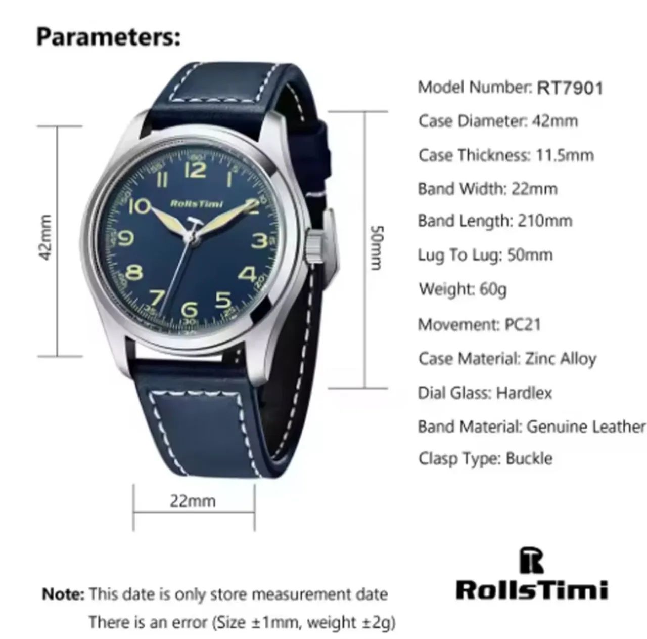 OFERTA: Relógio quartzo Rolls Timi RT7901 - Foto 2
