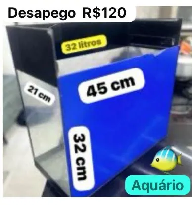 Aquário 32 Litros - Desapego