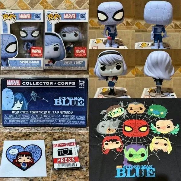Funko Marvel Collector Corps Subscription Box: Spider-Man Blue - Foto 2