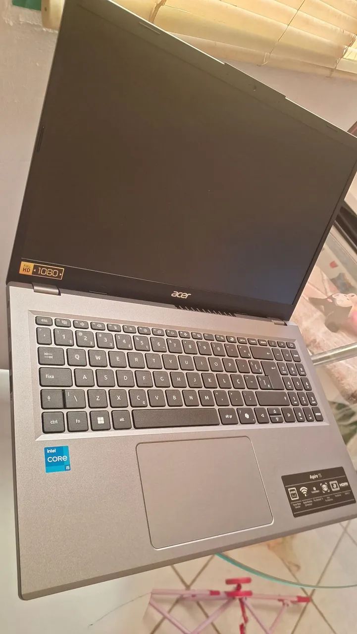 Notebook i5 13° geração ddr5 placa video iris xe tela full hd 