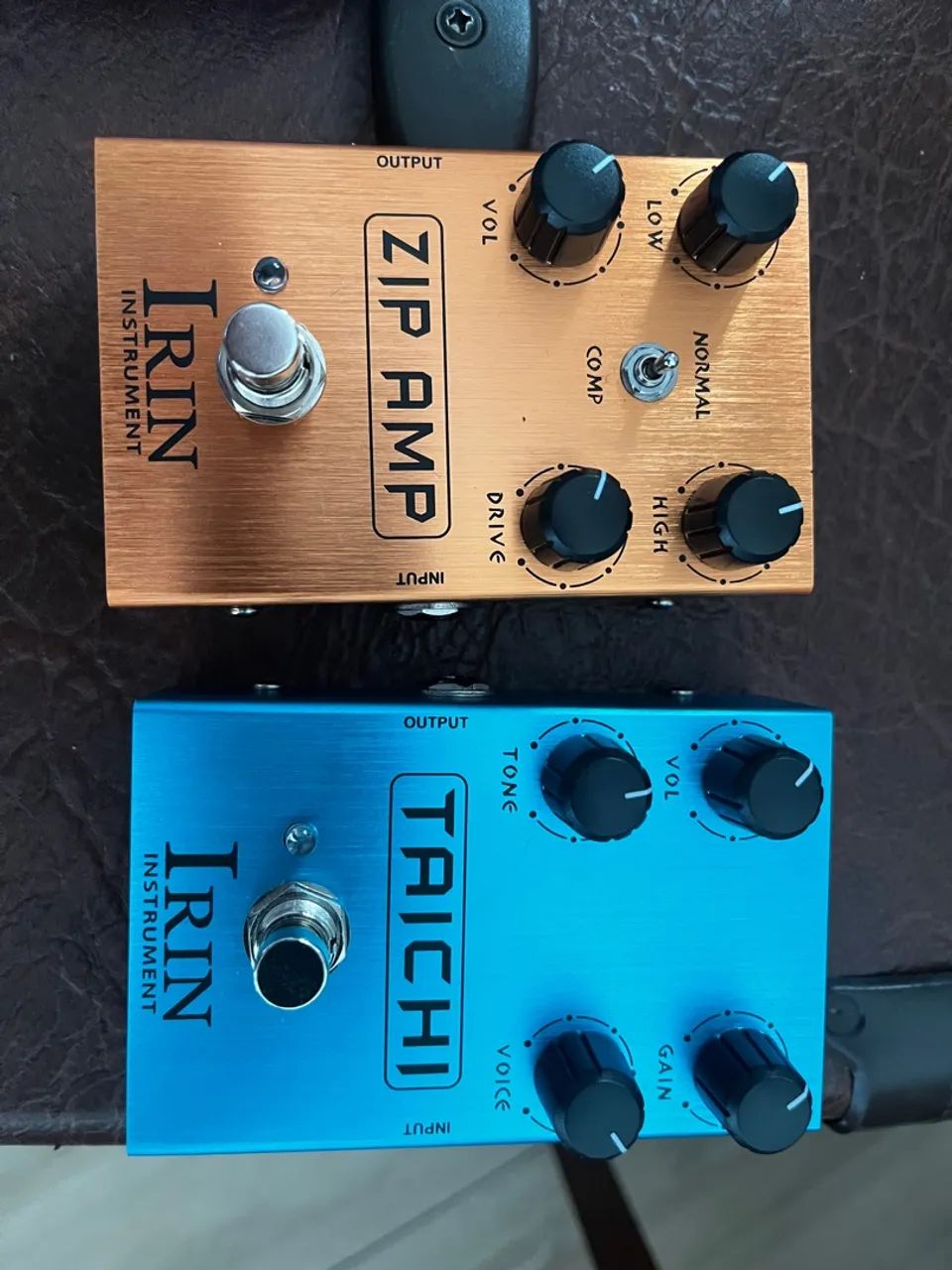 Pedais de guitarra IRIN Zip Amp e Taichi