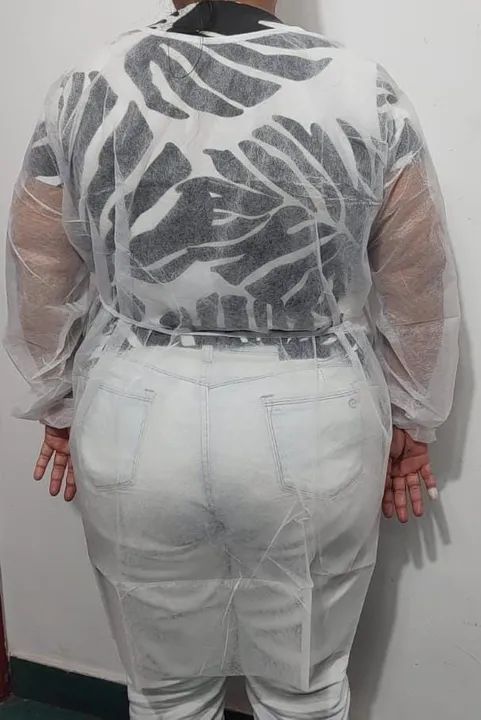 Avental / Jaleco Descartável pct c/10 - Foto 3