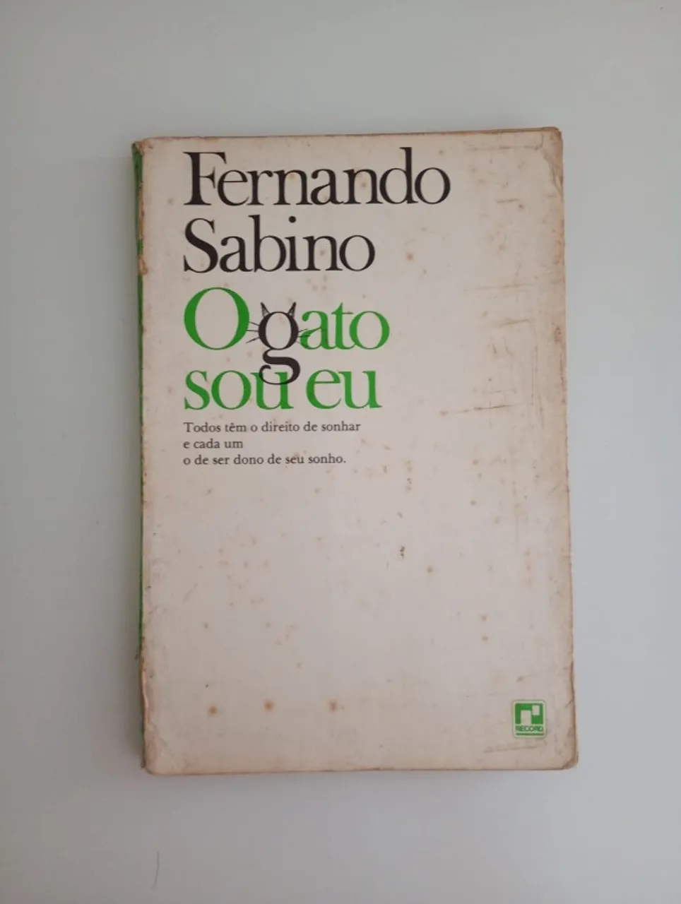 Livro O GATO SOU EU, de FERNANDO SABINO