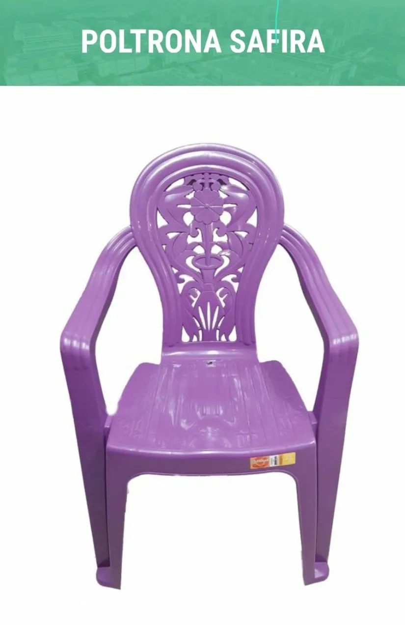 Cadeira de plastico com braço produto novo de fábrica wats *75  - Foto 5