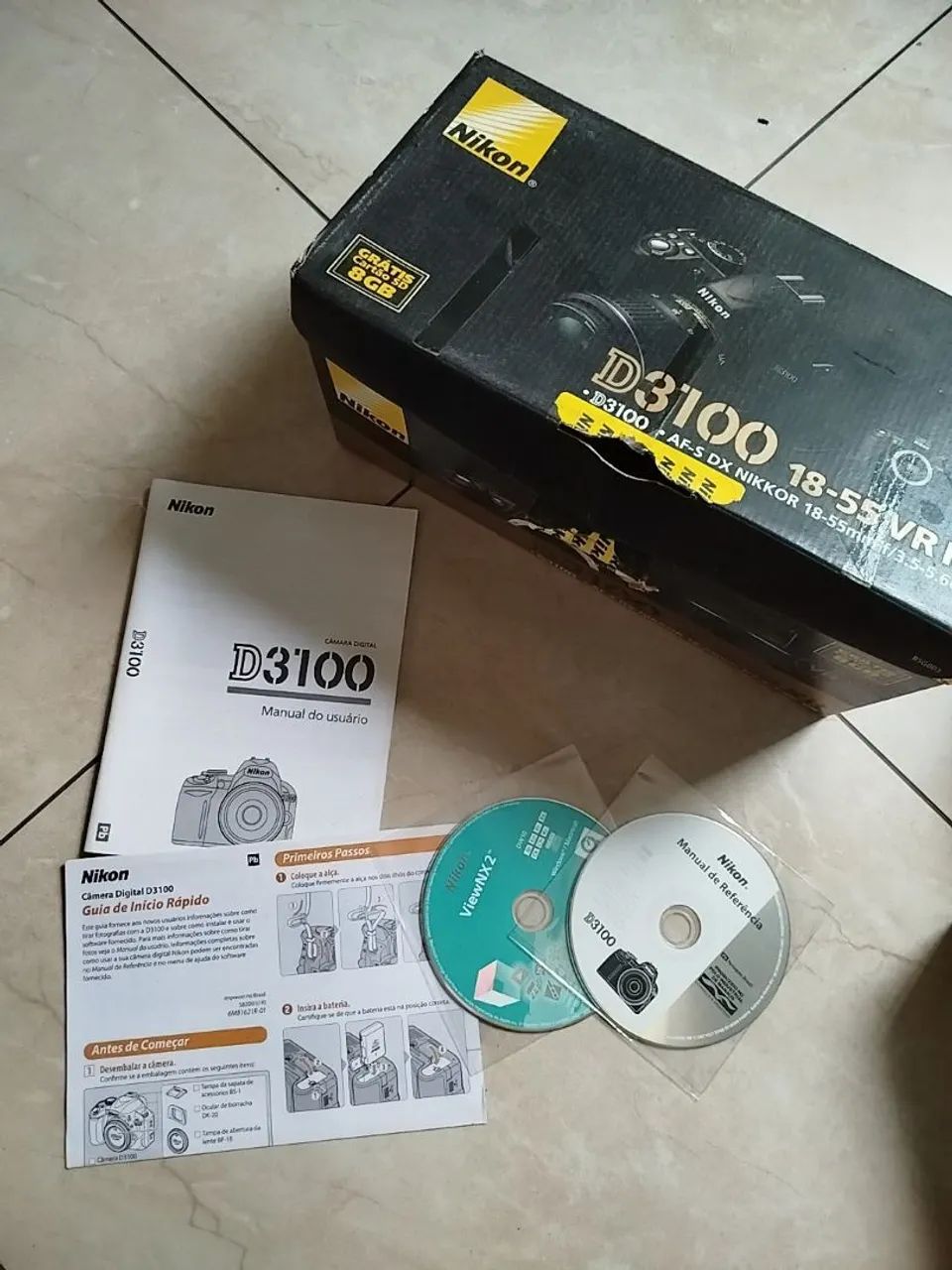 Câmera Nikon D3100 com Lente 18-55mm - Foto 5