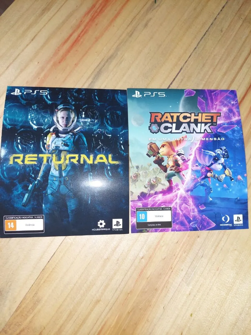 Jogos PS5 Returnal e Ratchet & Clank novos (codigo de resgate)