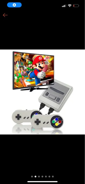 Console Super Nintendo com 2 controles