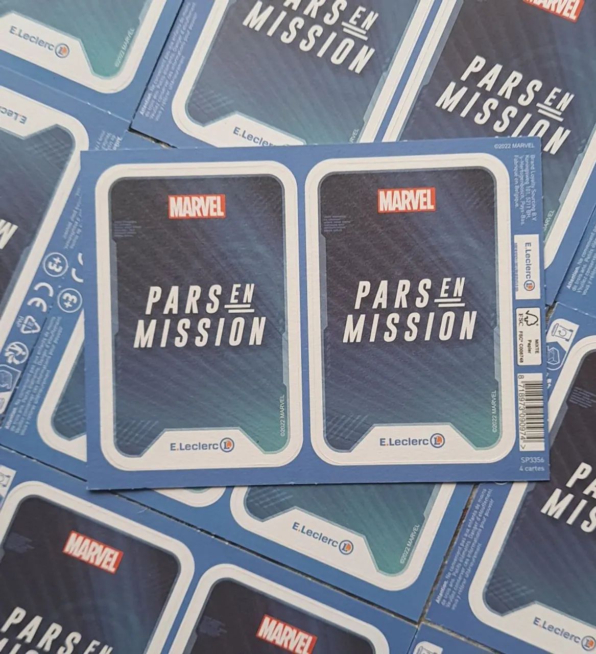 48 Cards Cartas Colecionáveis Marvel - Pars en Mission - Foto 2