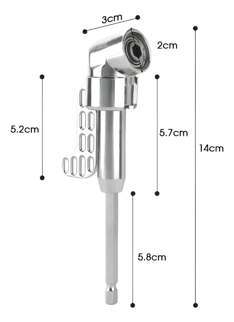 Adaptador Angular Magnético Para Furadeira E Parafusadeira 105 graus - Foto 2