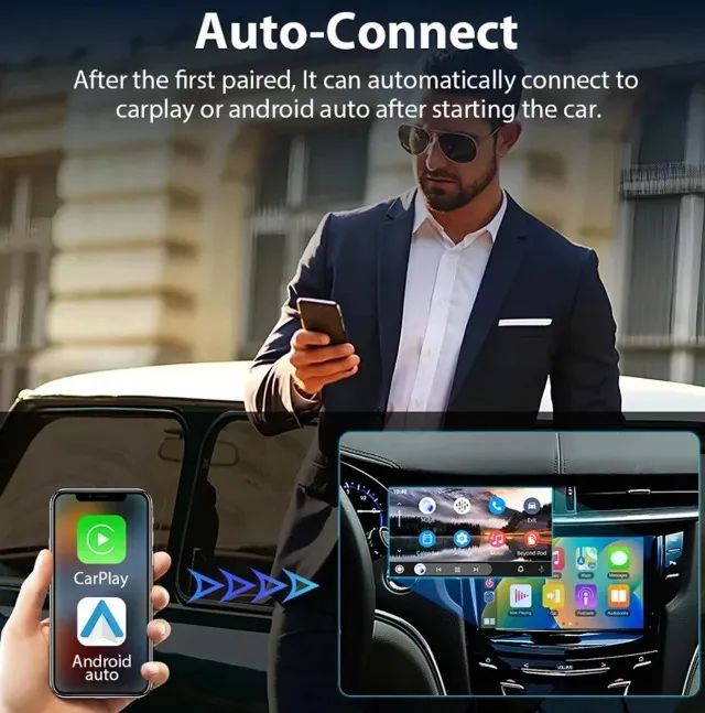Adaptador Carplay Android Sem Fio 2x1, Conversor Automático - Foto 4