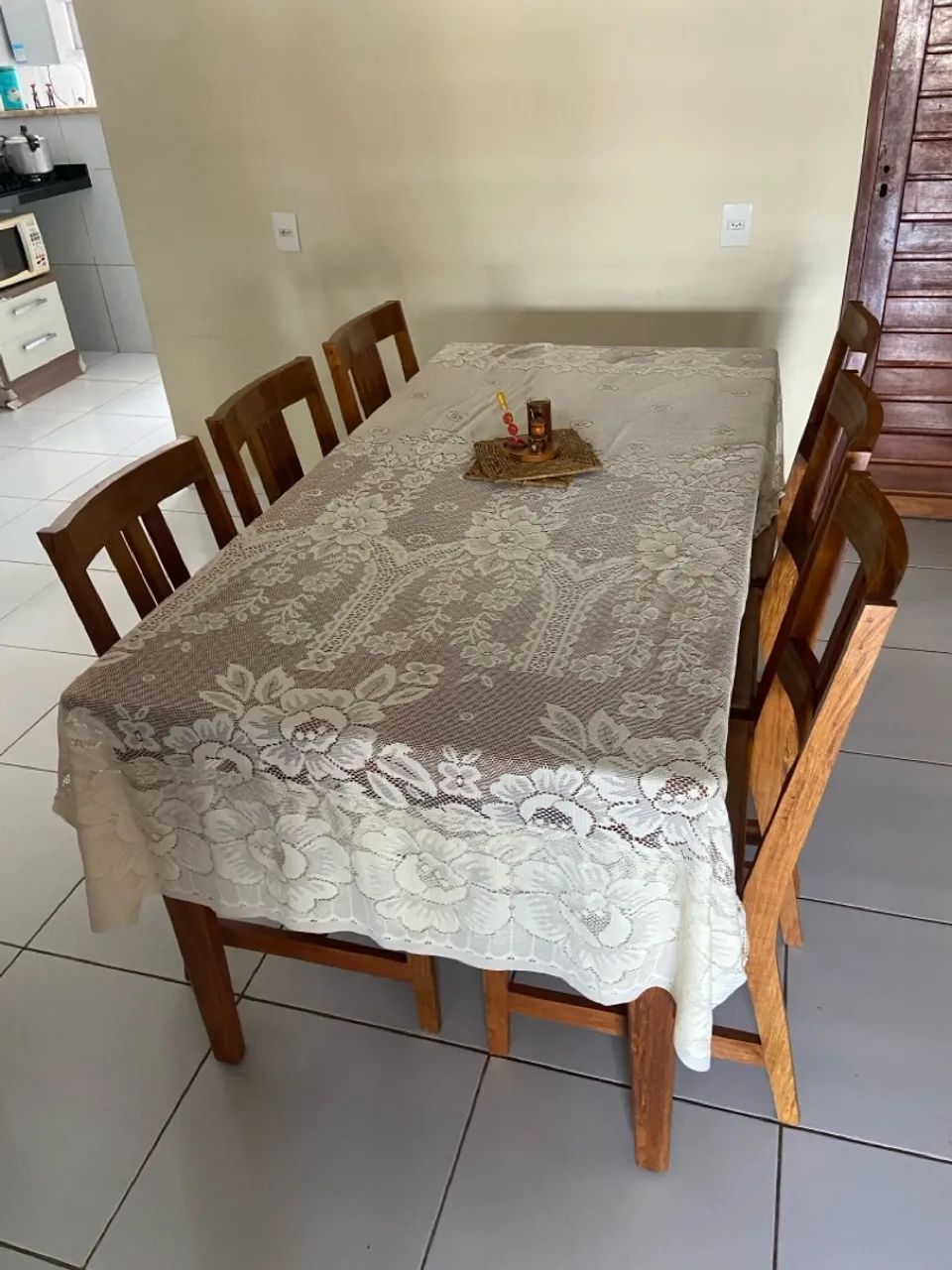 Mesa de madeira de Lei com 6 cadeiras de Jatobá  - Foto 5