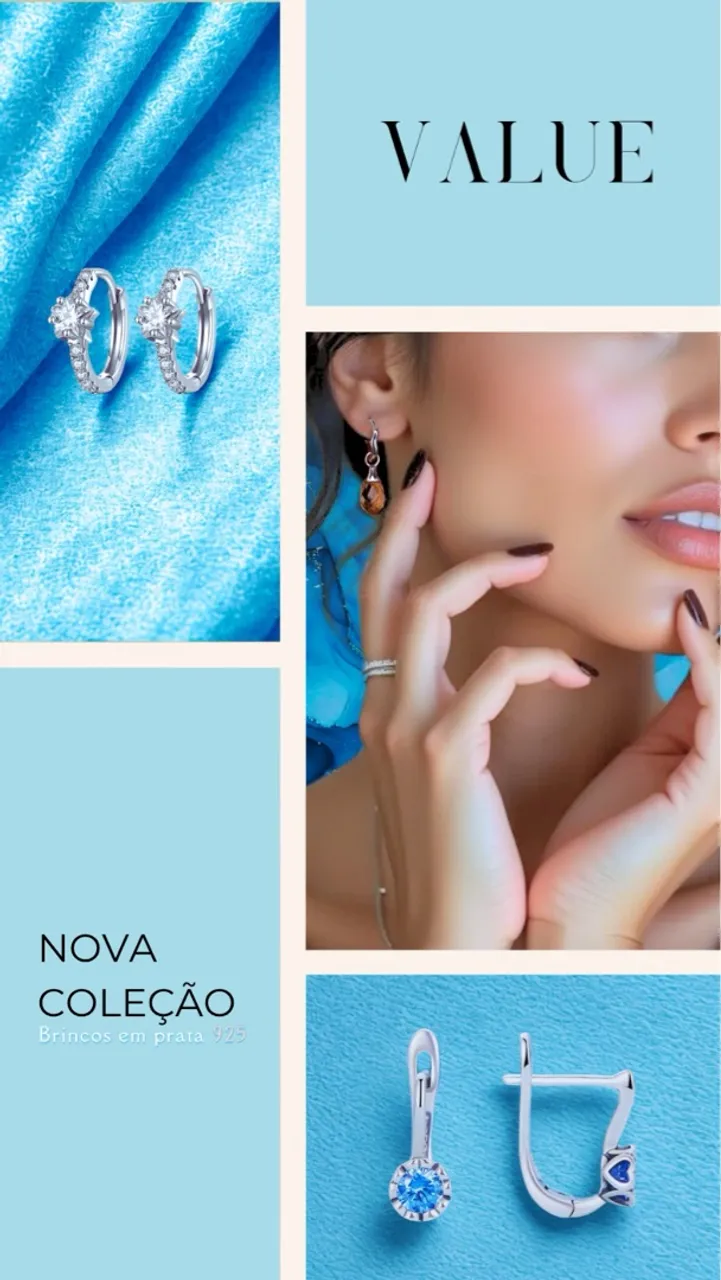 Coleção de Brincos em Prata 925 - Promoção!