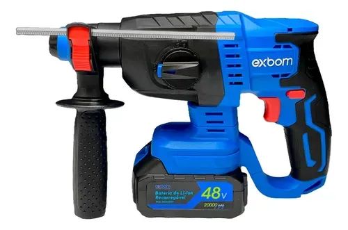 Martelete Perfurador Brushless 2000mah Azul - Foto 3