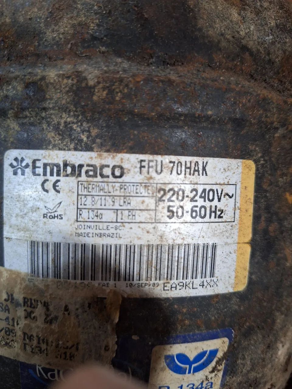 Compressor Embraco FFU 70HAK R134a - Foto 2