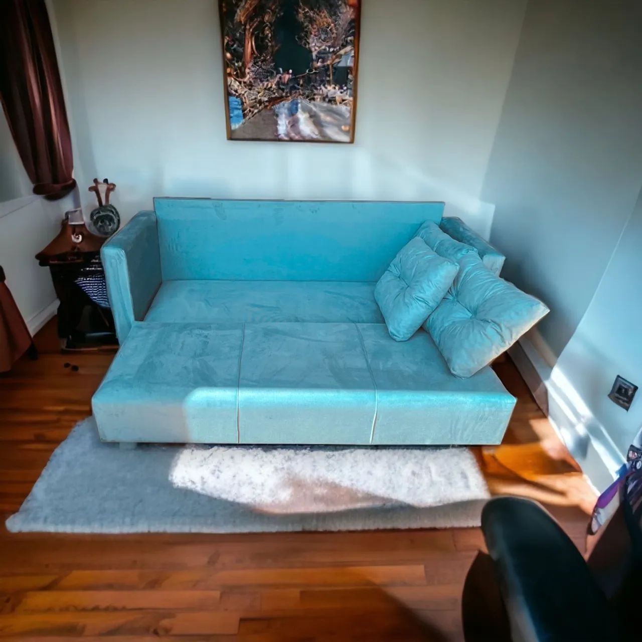 Sofá cama muito prático em várias cores  - Foto 4