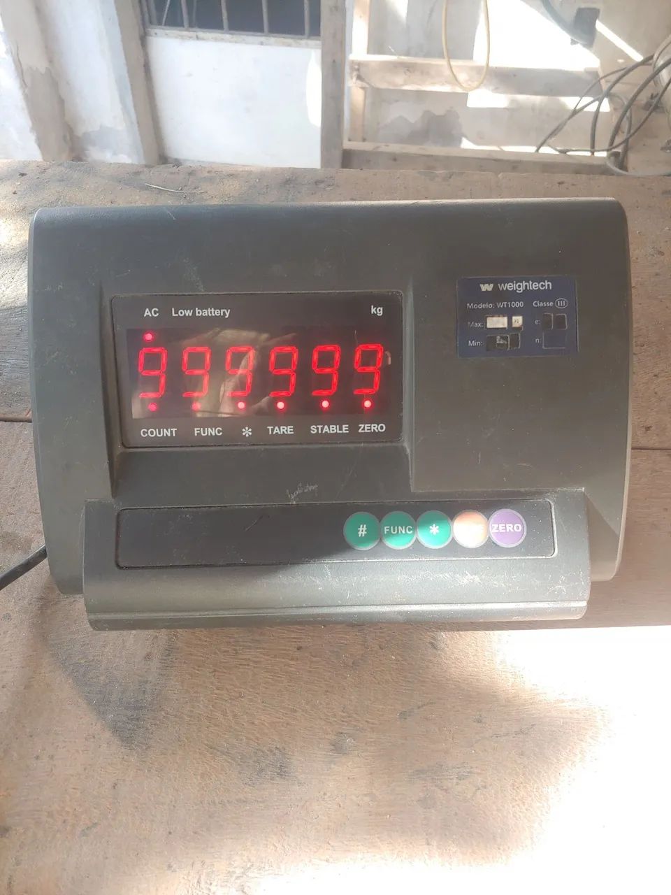 Indicador de pesagem weightech WT1000