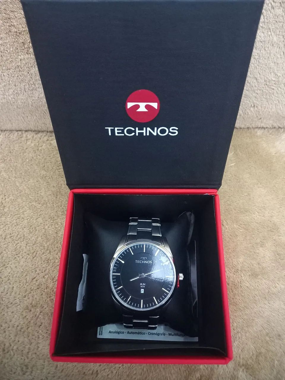 Relógio Technos Masculino Slim GM10YG/1P NOVO, sem uso! 