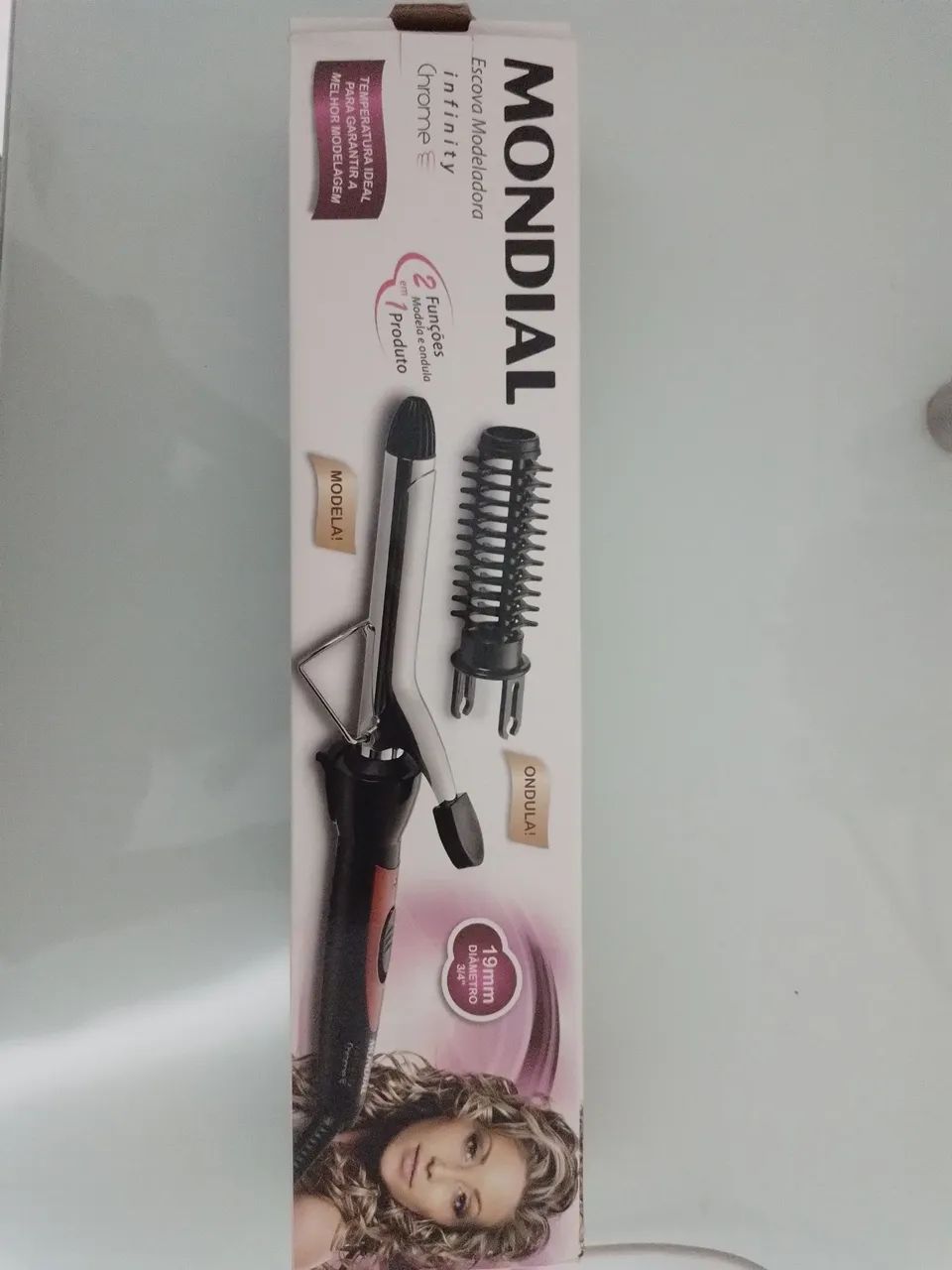 Escova Modeladora Infinity Chrome Mondial