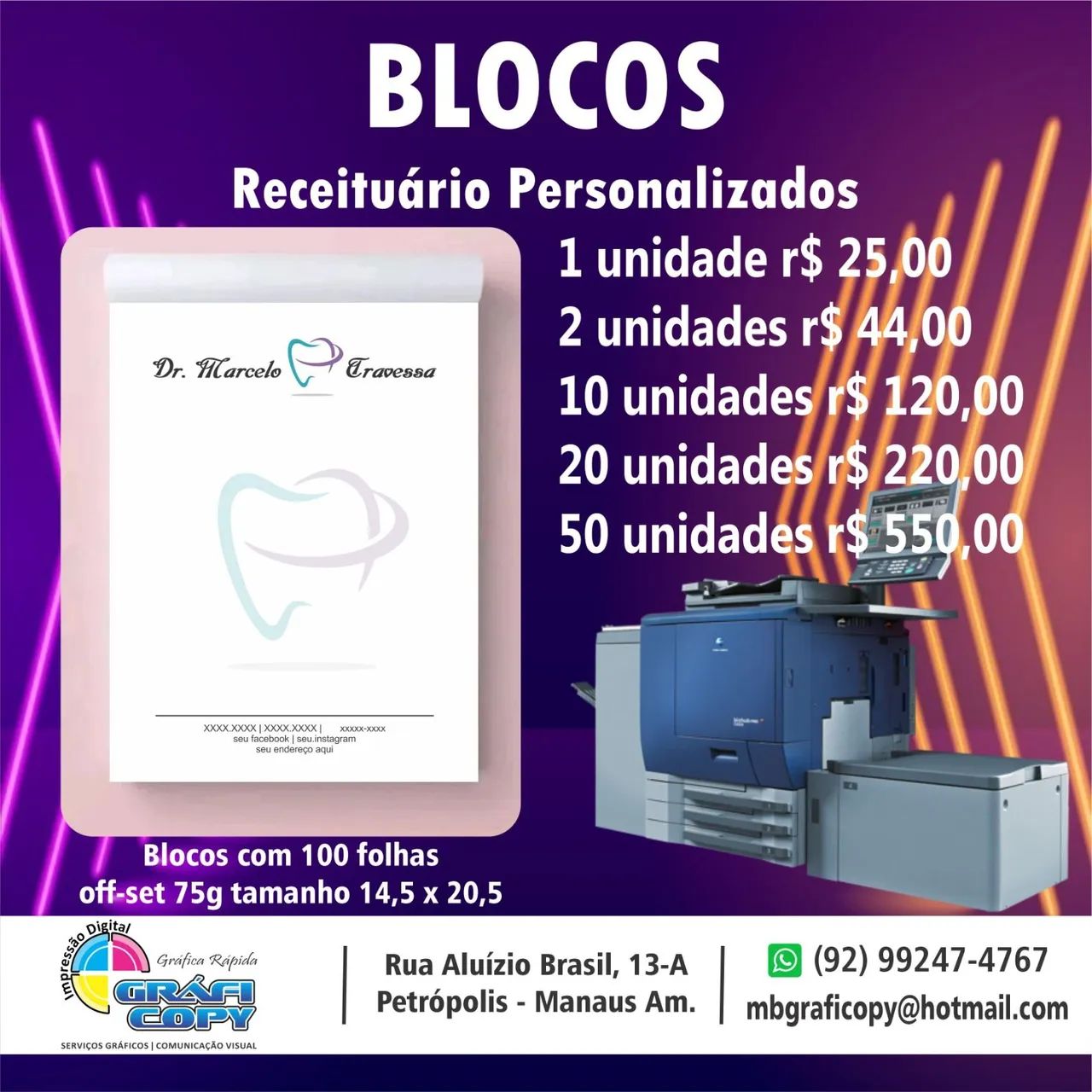 Custom Prescription Pads - Fast Printing Service
