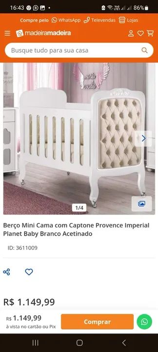 Berço Cama Infantil Princesa - Luxo e Conforto - Foto 2