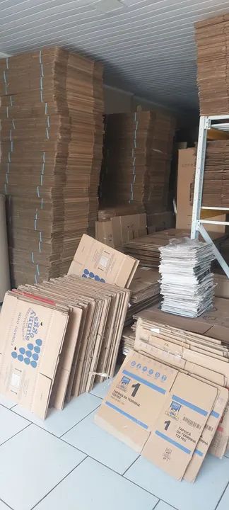 Plastico bolha caixa de papelao para mudança jornal strech fitas  - Foto 5