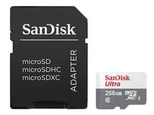 Cartão de memória SanDisk 256GB com adaptador - Foto 2