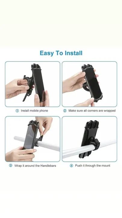 Suporte para Celular para Guidão de Bicicleta - Foto 3