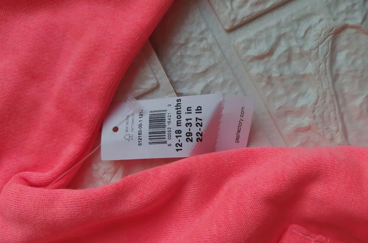 Casaco de Moletom Gap Rosa para Bebê - Foto 3