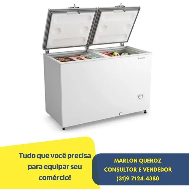Freezer Horizontal Metalfrio 417 Litros Bivolt Inverter