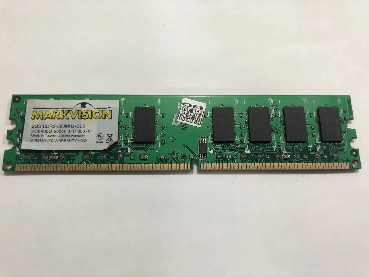 Memória RAM DDR2 2GB markvision 800mhz