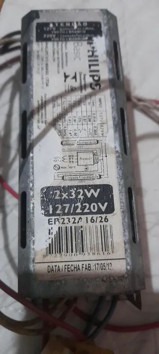 Reator Eletrônico Philips para Lâmpadadas Fluorescentes - Foto 2