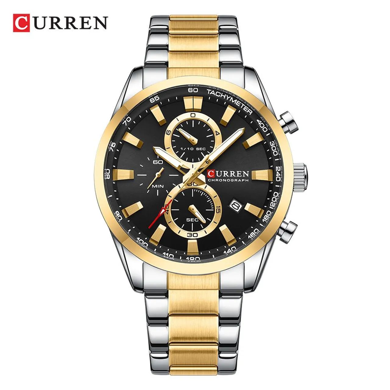 Relógio Curren 8445 Masculino Cronógrafo