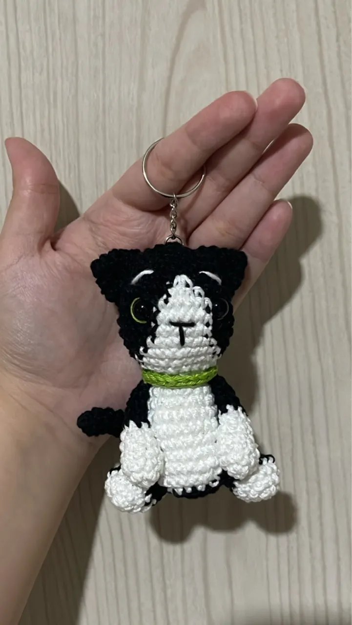 Chaveiro gatinho em Crochê