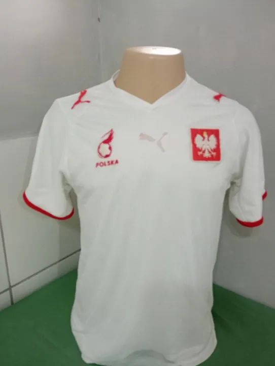 CAMISA OFICIAL POLÔNIA ANO 2008 - Foto 4