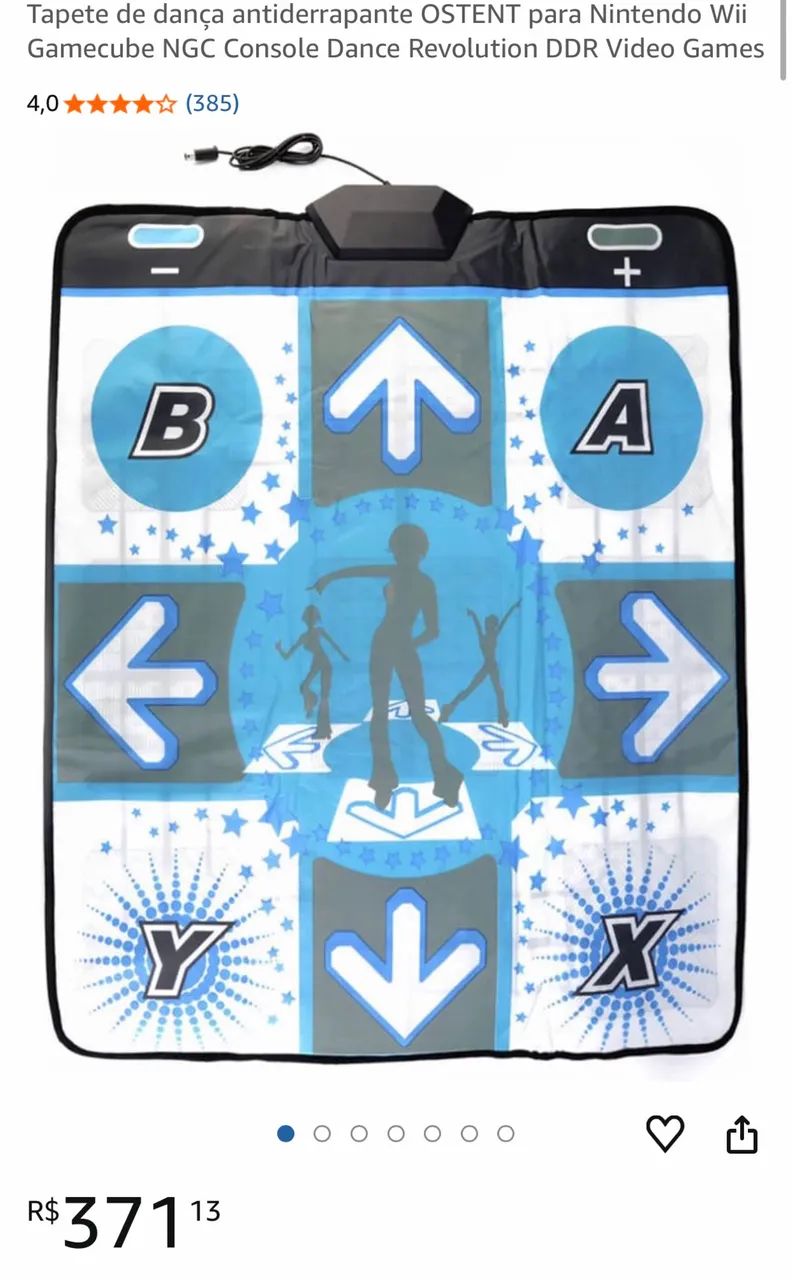 2 Jogos + balance board Nintendo Wii Fit Plus + Tapete Dance