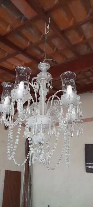 Lustre de Cristal  antigo Candelabro 