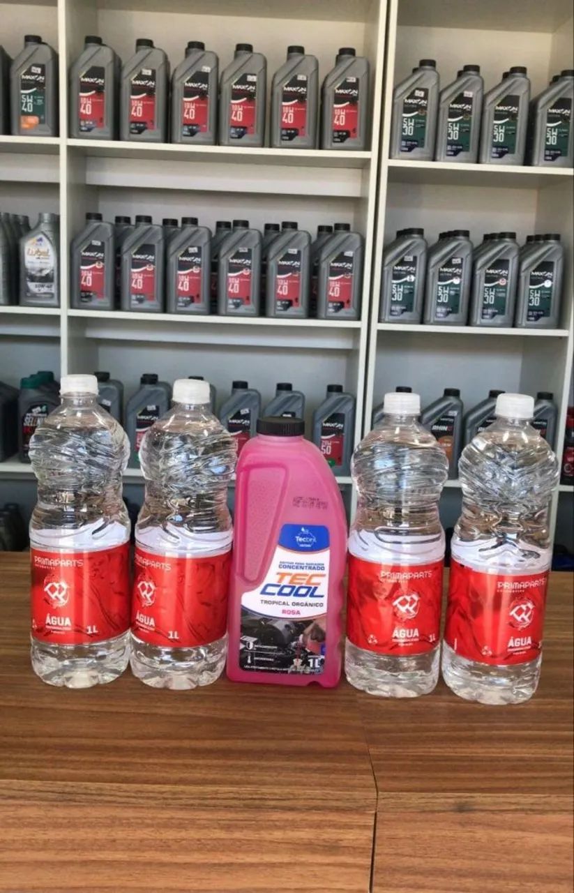 Kit de Água e Fluído para Radiador - 4 Peças